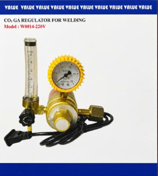 Đồng hồ/ Van giảm áp khí CO2 W0014 220V  VALUE